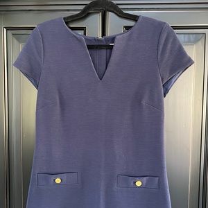 Lilly Pulitzer Navy Dress Back Gold Zipper Size Medium